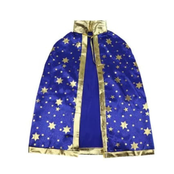 Producto - Capa azul con estrellas doradas