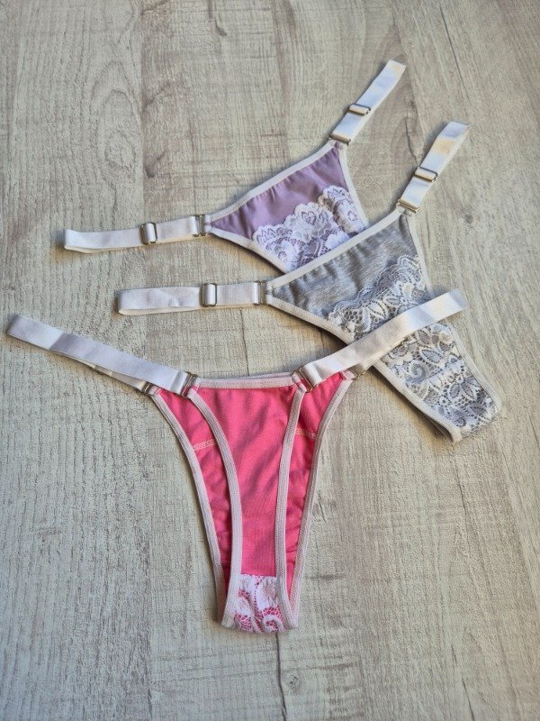 Producto - X2 DONNA Regulable ancha algodón/encaje (40/48) - 1
