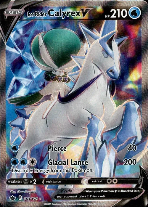 Producto - Ice Rider Calyrex V Full Art - 163/198 - Chilling Reign - Holo