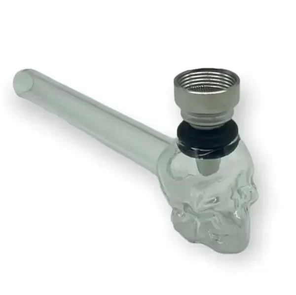 Producto - PIPA ROK CALAVERA VIDRIO PYREX TRANSPARENTE