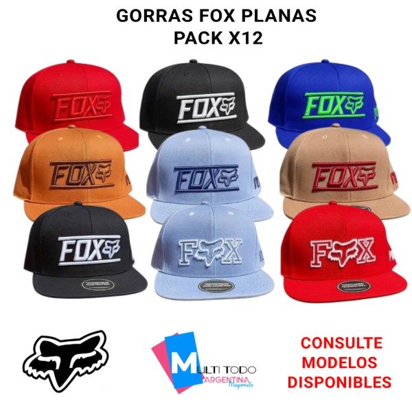 Producto - GORRAS FOX PLANAS PACK X12