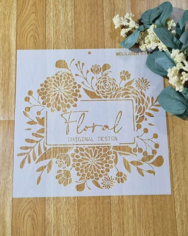 Producto - St 5216 de 25x25 cm Stencil Magnolia Frase