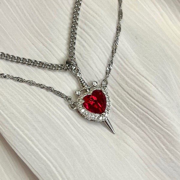 Producto - COLLARES COMPARTIDOS DAGA Y CORAZÓN (ACERO)