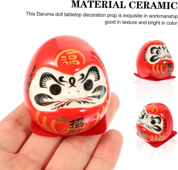 Producto - MINI DARUMA DECORATIVO DE CERÁMICA