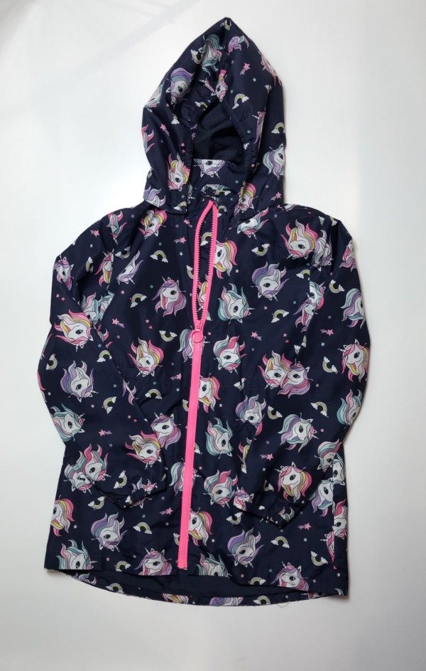 Producto - Rompevientos azul con unicornios HyM 8 años - 1