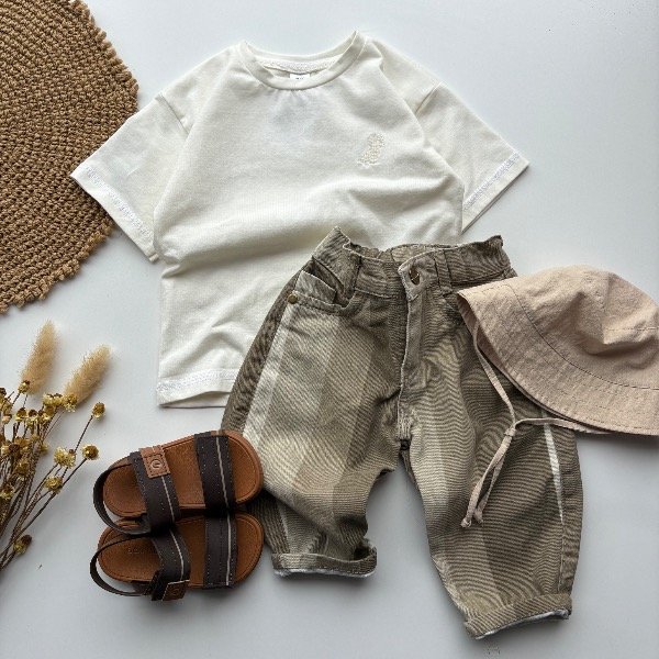 Producto - Baggy de gabardina rayado unisex hasta 4 años - 1