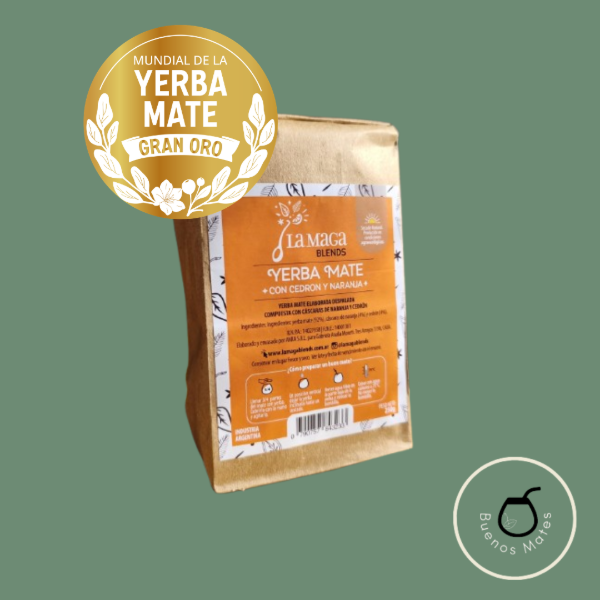 Producto - Yerba La Maga con Cedrón y Naranja 250grms