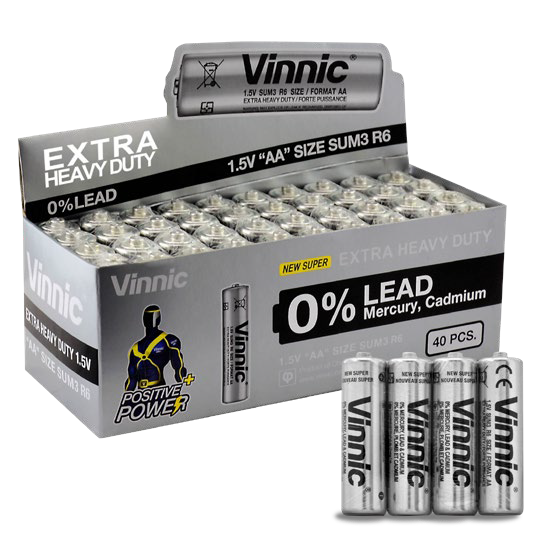 Producto - Pila AA Vinnic Caja x 40 unidades