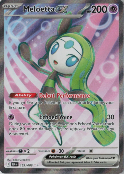 Producto - Meloetta ex - 159/086 - Black Bolt - Holo