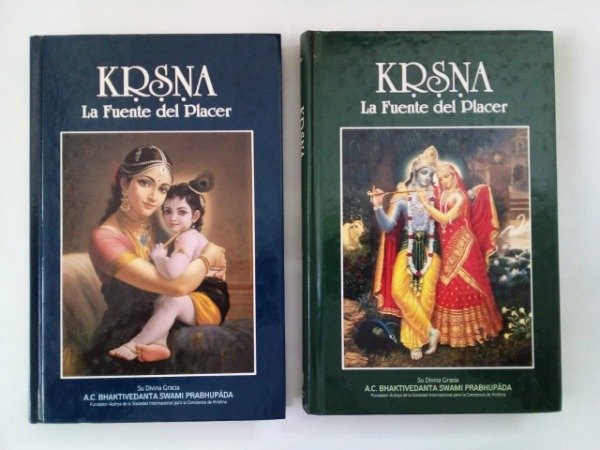 Producto - Krsna La fuente del placer Bhaktivdedanta Swami Prabhupada 1994 Tapa dura 2 vols