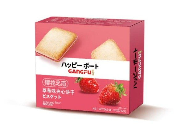 Producto - Galletitas Sakura love Gangfu 120g Sabor frutilla