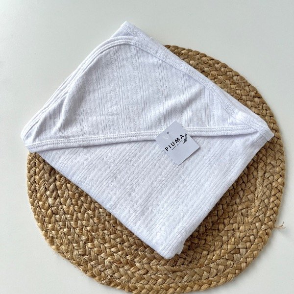 Producto - Manta recibidora blanca