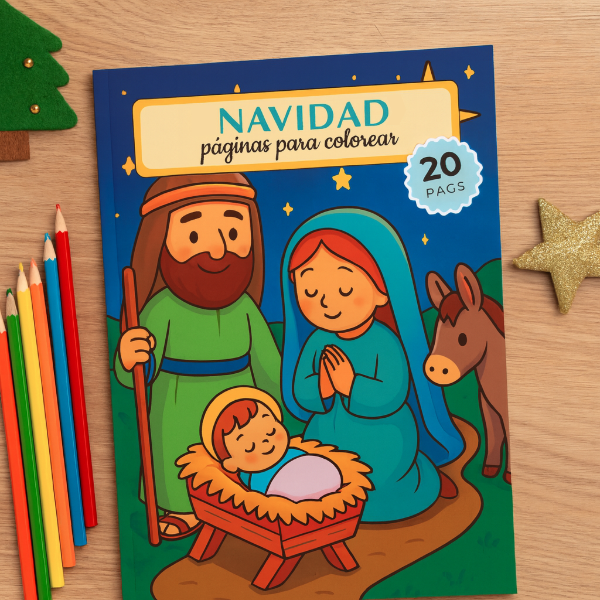 Producto - LIBRO PARA COLOREAR NAVIDAD CRISTIANA