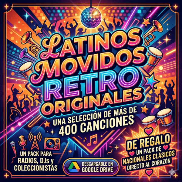 Producto - Latinos Retro Movido Originales - Regalo Pack Nacionales