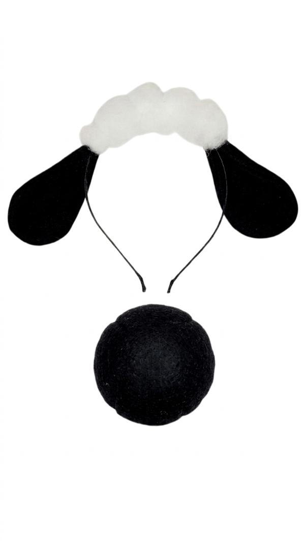 Producto - Disfraz de oveja negra: vincha y cola - 5