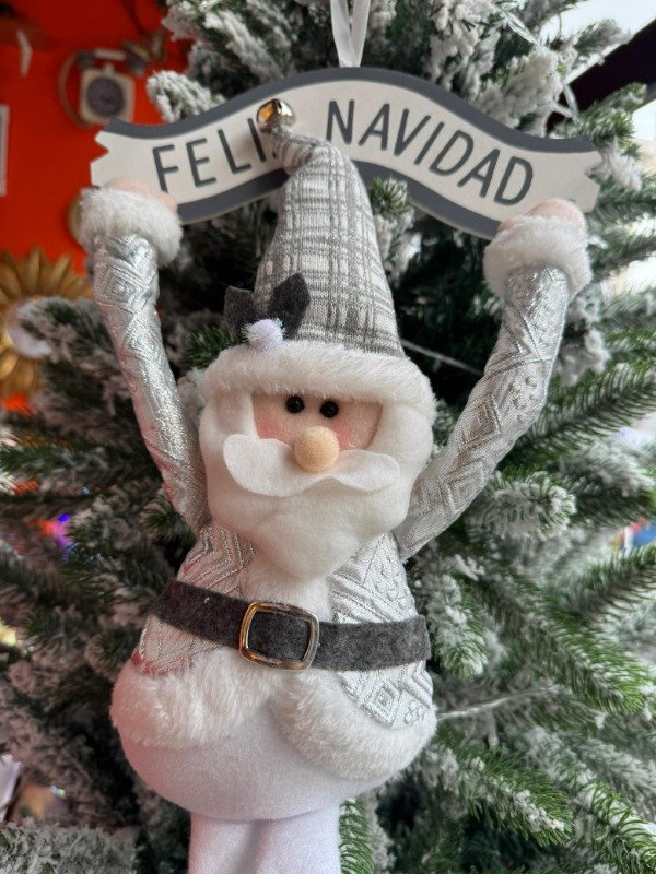 Producto - Santa Feliz Navidad plateado (Efectivo: 26.320)