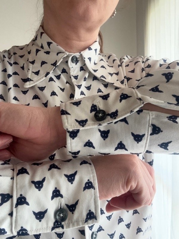Producto - Camisa vintage print con azul - 5