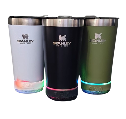 Producto - Parlante Bluetooth Vaso 473 cm3 Stanley con destapador