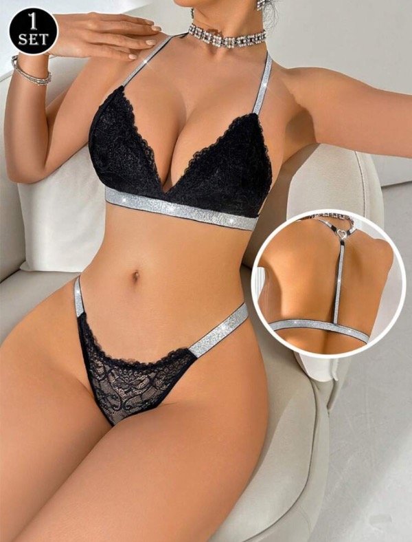 Producto - CONJUNTO PUNTILLA + LUREX