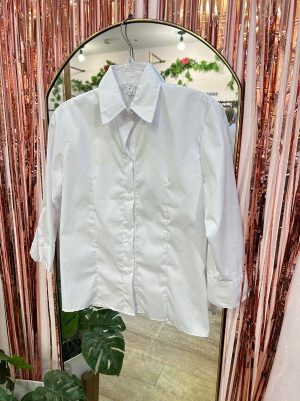 Producto - Camisa batista entallada, mangas 3/4