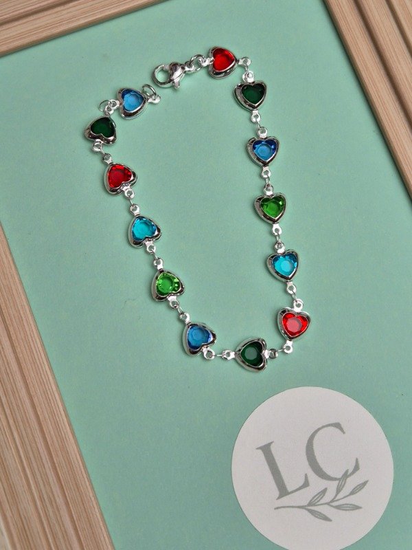 Producto - Pulsera Corazones de Colores