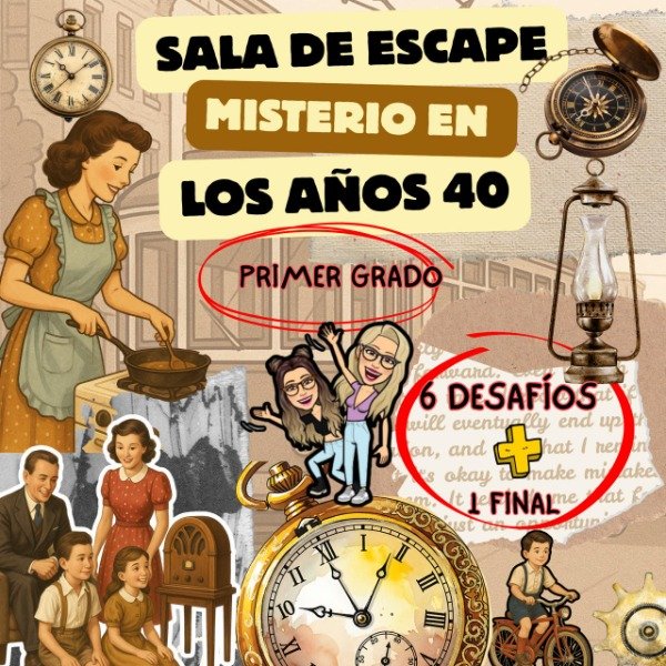 Producto - SALA DE ESCAPE. MISTERIO EN LOS AÑOS 40.
