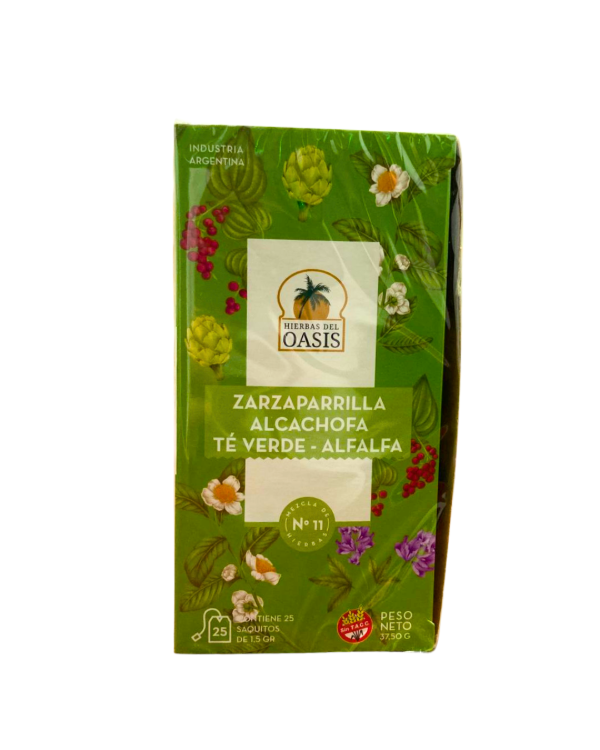 Producto - TÉ MEZCLA DE HIERBAS COLESTEROL OASIS 25 SAQUITOS