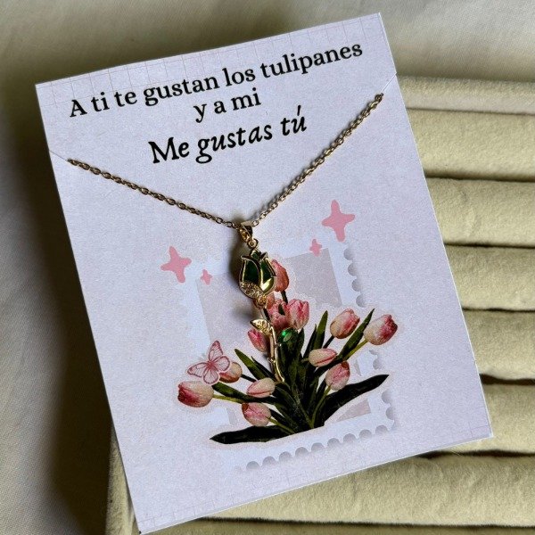 Producto - Collar de Tulipán (Verde)