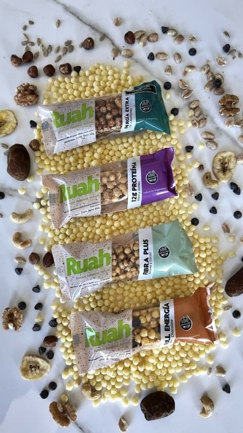 Producto - Barras de Cereal Naturales Ruah - Caja surtida x 12 u. - 4 variedades