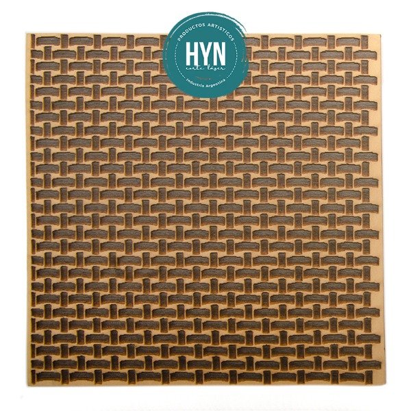 Producto - Texturador 15x15 cm Sello Mimbre chico TG13