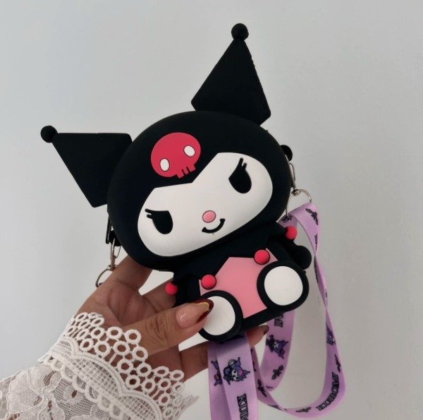 Producto - Carterita infantil Negra kuromi Happy