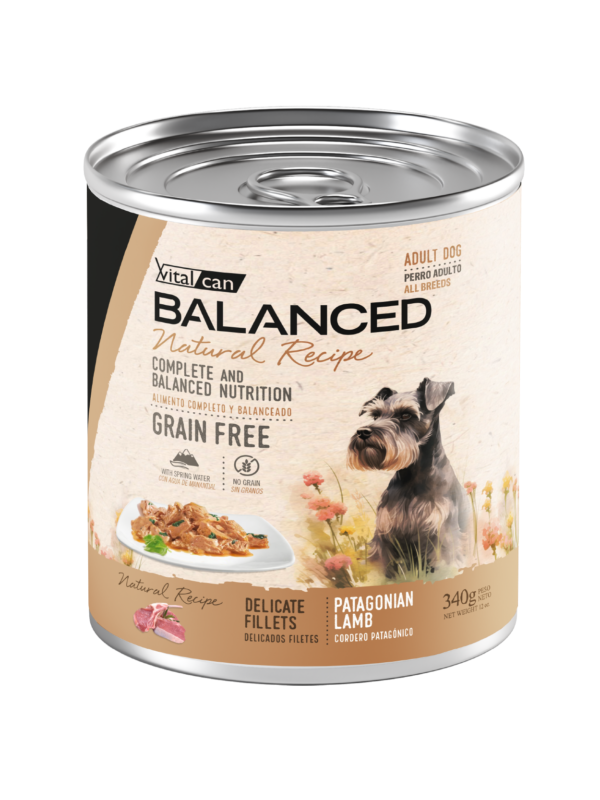 Producto - Vital Can Natural Récipe Delicados Filetes Perro Adulto Cordero 340gr.