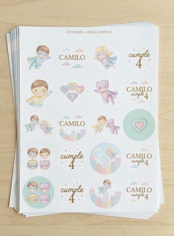 Producto - Plancha de stickers