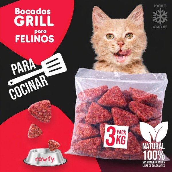 Producto - Pack GRILL Bocados para Felinos x 3 Kg.