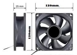 Producto - Turbina - Cooler - Fan 120x120x25mm - 12v