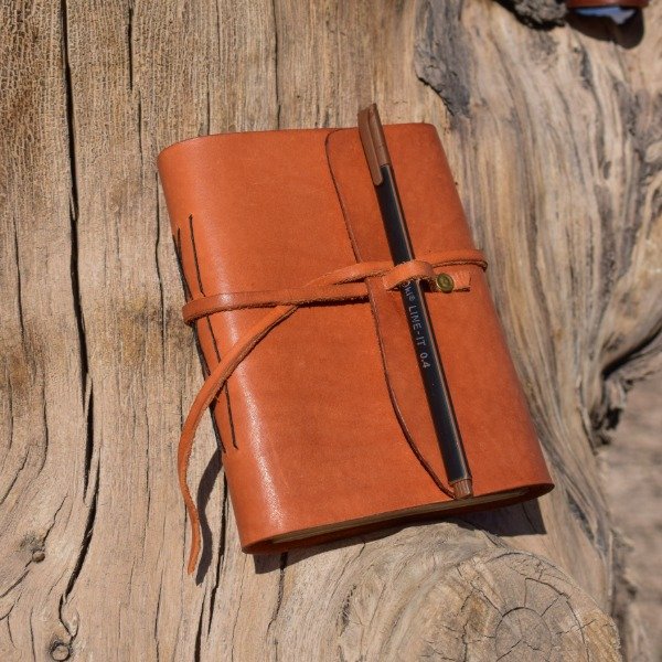 Producto - Bitácora de Cuero A6 - suela -