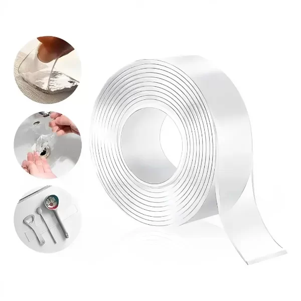 Producto - Cinta de silicona bifaz lavable 2,5 metros