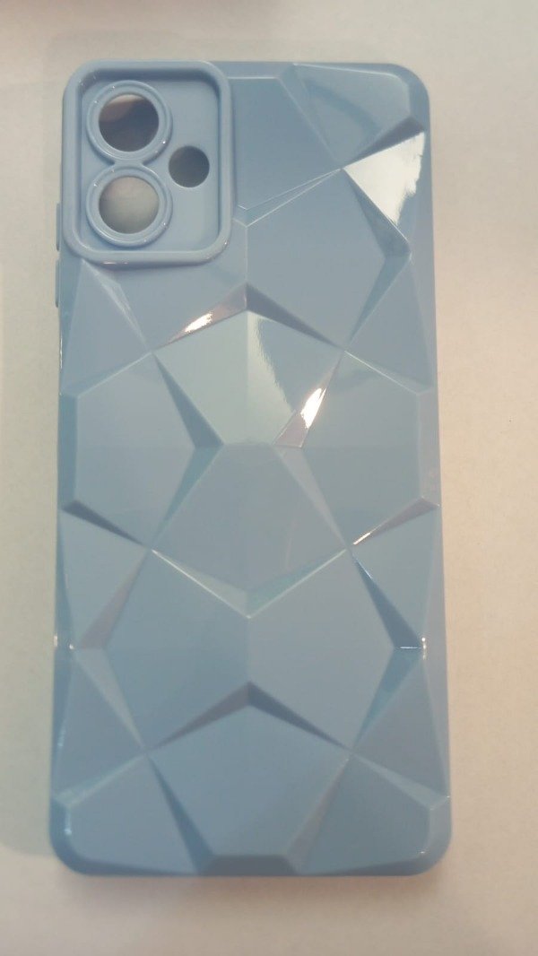 Producto - Funda Textura Rombos Celeste para Samsung A06