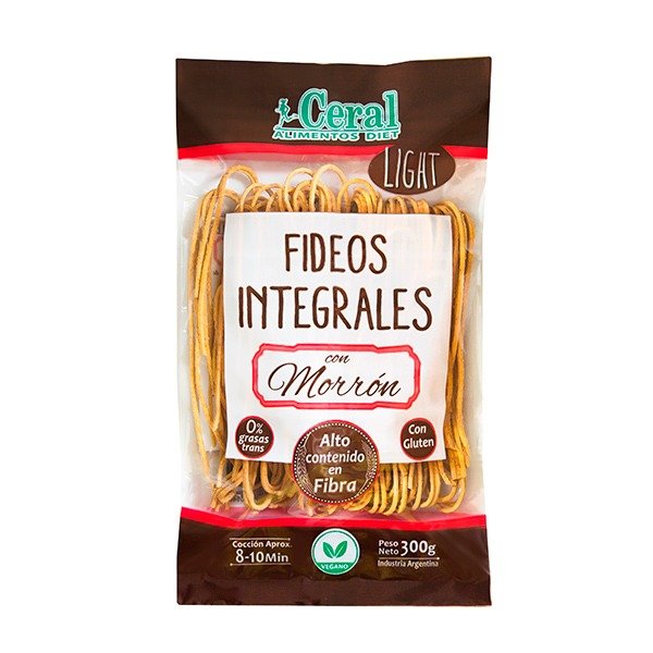 Producto - Fideos integrales con Morrón - Ceral