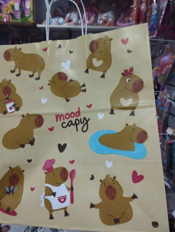Producto - Bolsa de papel capibara  32x10x30
