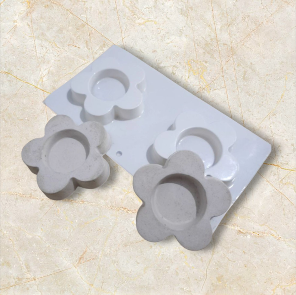 Producto - Molde termoformado flores portavelas x 2 cavidades