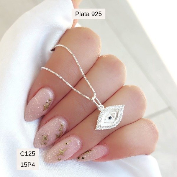 Producto - Cadena Veneciana y dije ojo turco m. pave