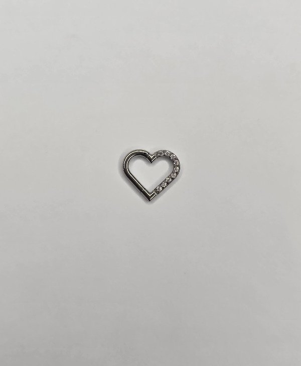 Producto - Clicker corazón plateado
