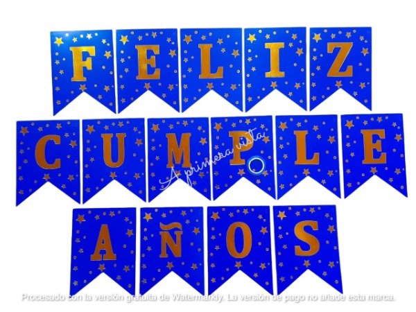 Producto - Banderin stars azul