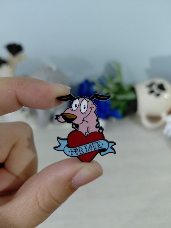 Producto - Pin metalizado - Coraje "For love" #1355