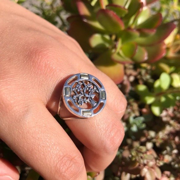 Producto - Anillo Arbol Plata y Oro