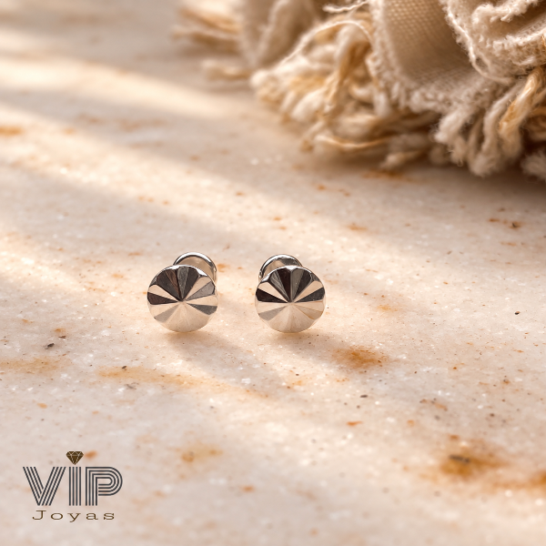 Producto - Aros Abridores Círculo Facetado Plata 925 - 0