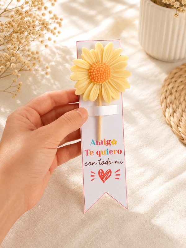 Producto - Margarita aromatica con tallo + señalador- Especial día del amigo