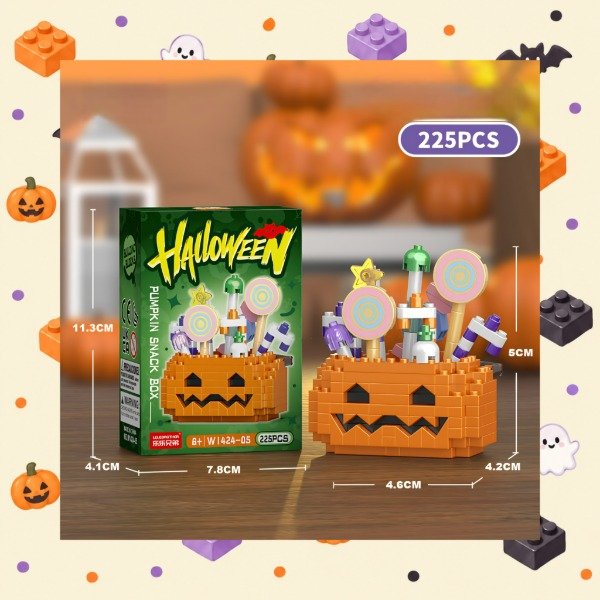 Producto - Brick Calabaza con Dulces - Marca Dino Bricks