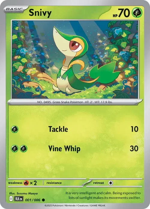 Producto - Snivy - 001/086 - Black Bolt